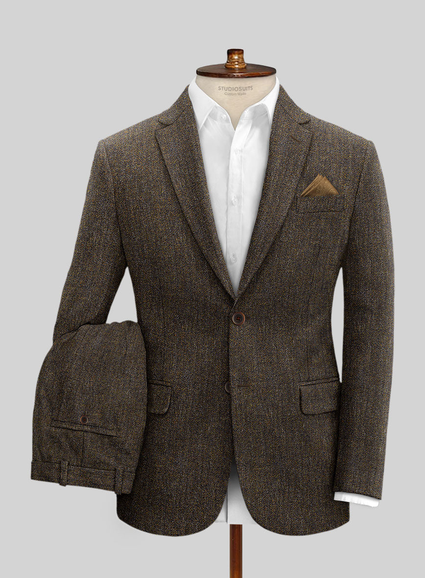 Haberdasher Brown Tweed Suit - StudioSuits