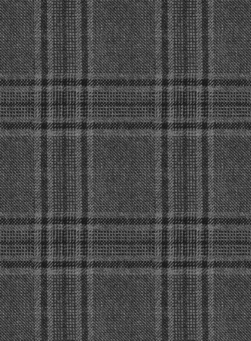 Hardy Minnis Adali Gray Check Wool Jacket - StudioSuits