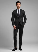 Hardy Minnis Black Pinstripe Wool Suit - StudioSuits