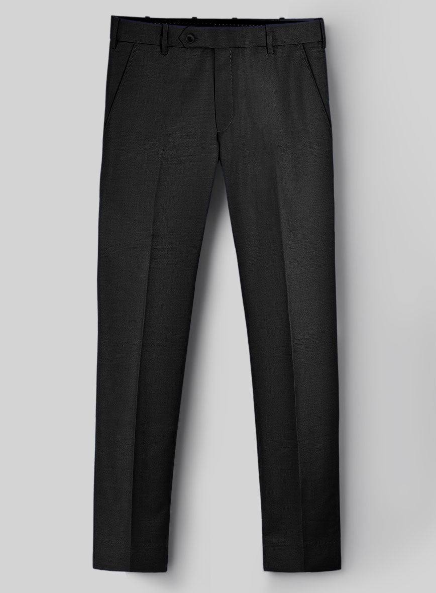 Hardy Minnis Black Twill Wool Pants - StudioSuits