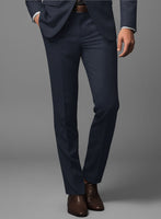 Hardy Minnis Blue Birdseye Wool Pants - StudioSuits