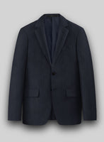 Hardy Minnis Blue Herringbone Wool Jacket - StudioSuits