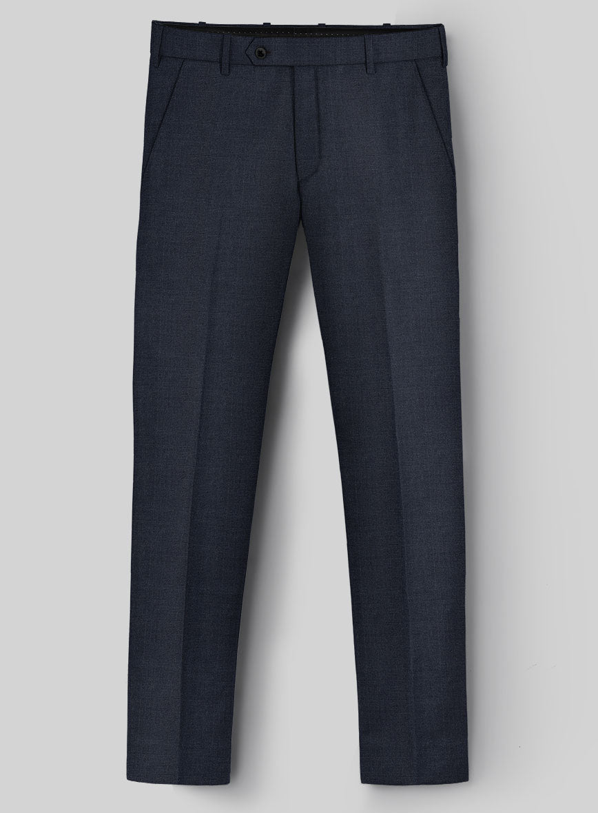 Hardy Minnis Blue Nailhead Wool Suit - StudioSuits