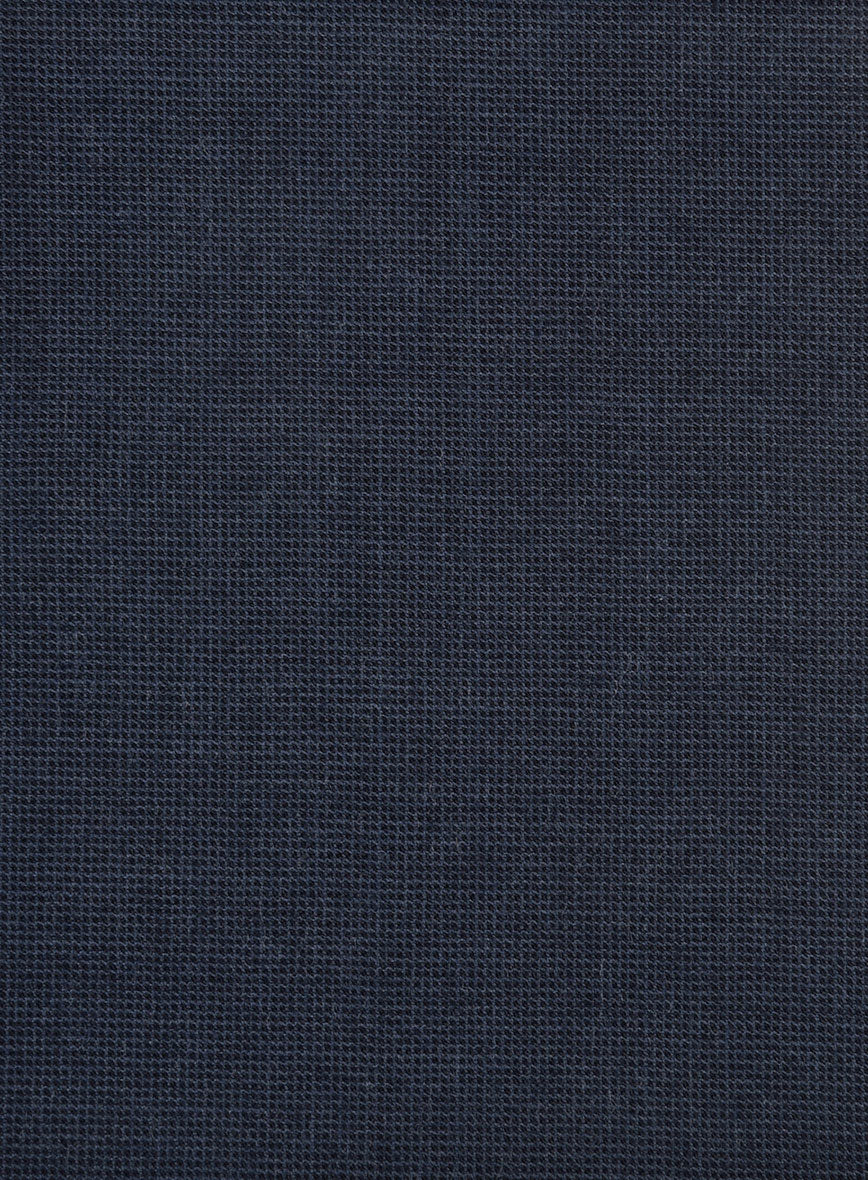 Hardy Minnis Blue Nailhead Wool Suit - StudioSuits