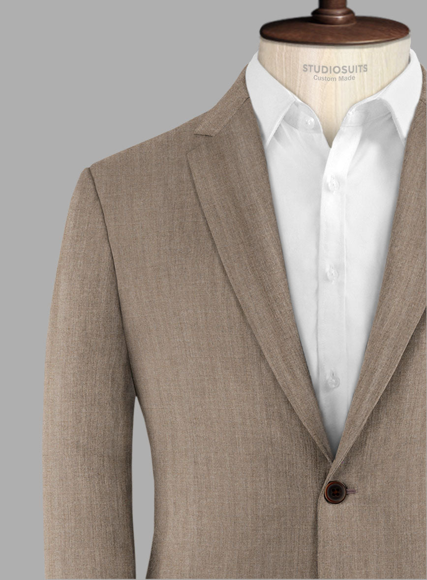 Hardy Minnis Brown Herringbone Wool Jacket - StudioSuits