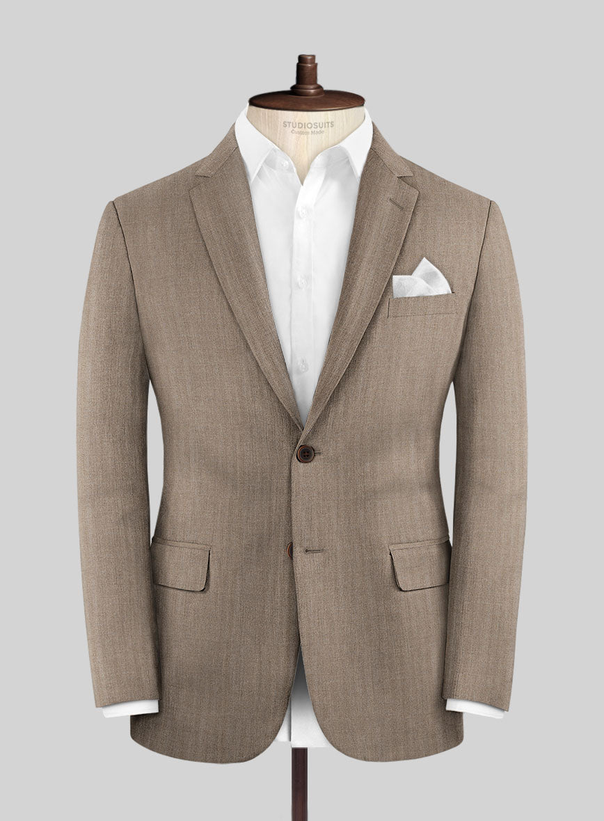 Hardy Minnis Brown Herringbone Wool Jacket - StudioSuits