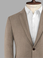 Hardy Minnis Brown Herringbone Wool Suit - StudioSuits