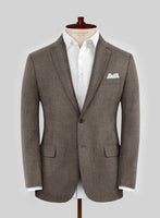 Hardy Minnis Brown Sharkskin Wool Jacket - StudioSuits