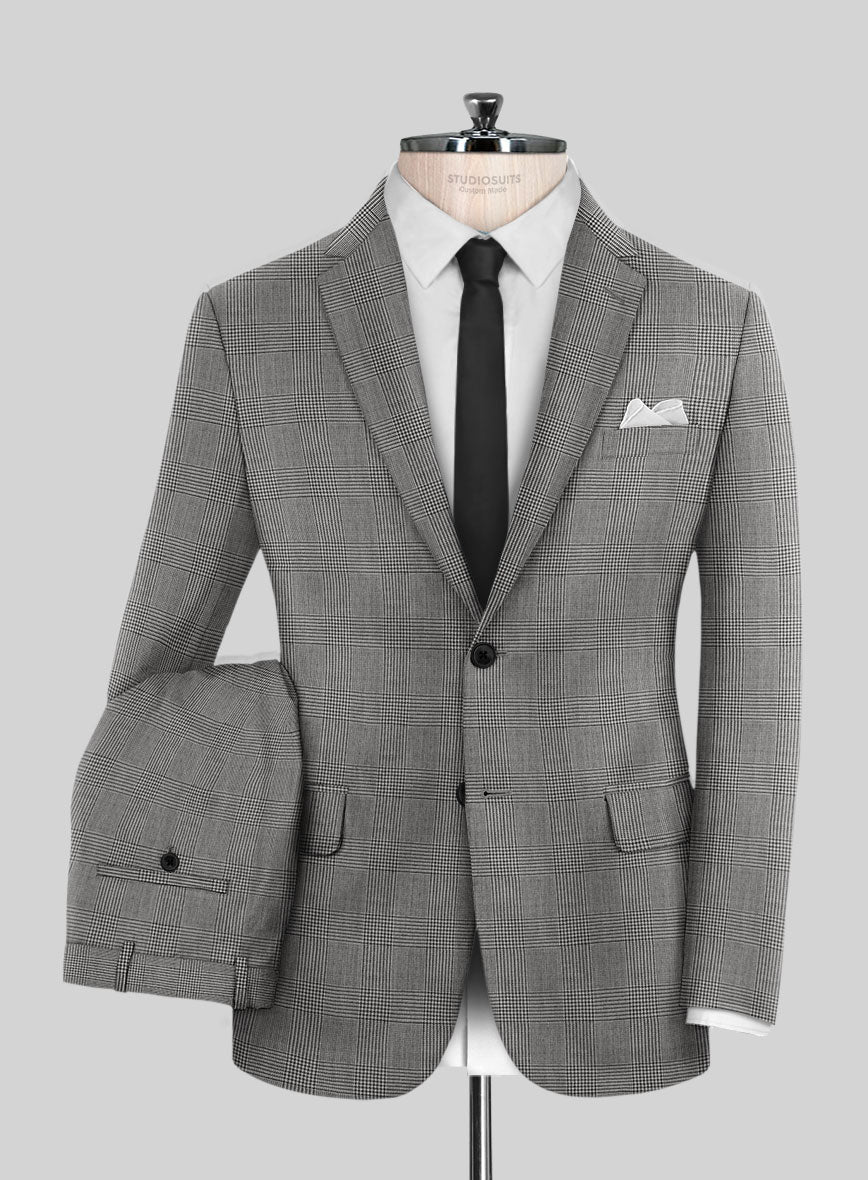 Hardy Minnis BW Glen Wool Suit - StudioSuits