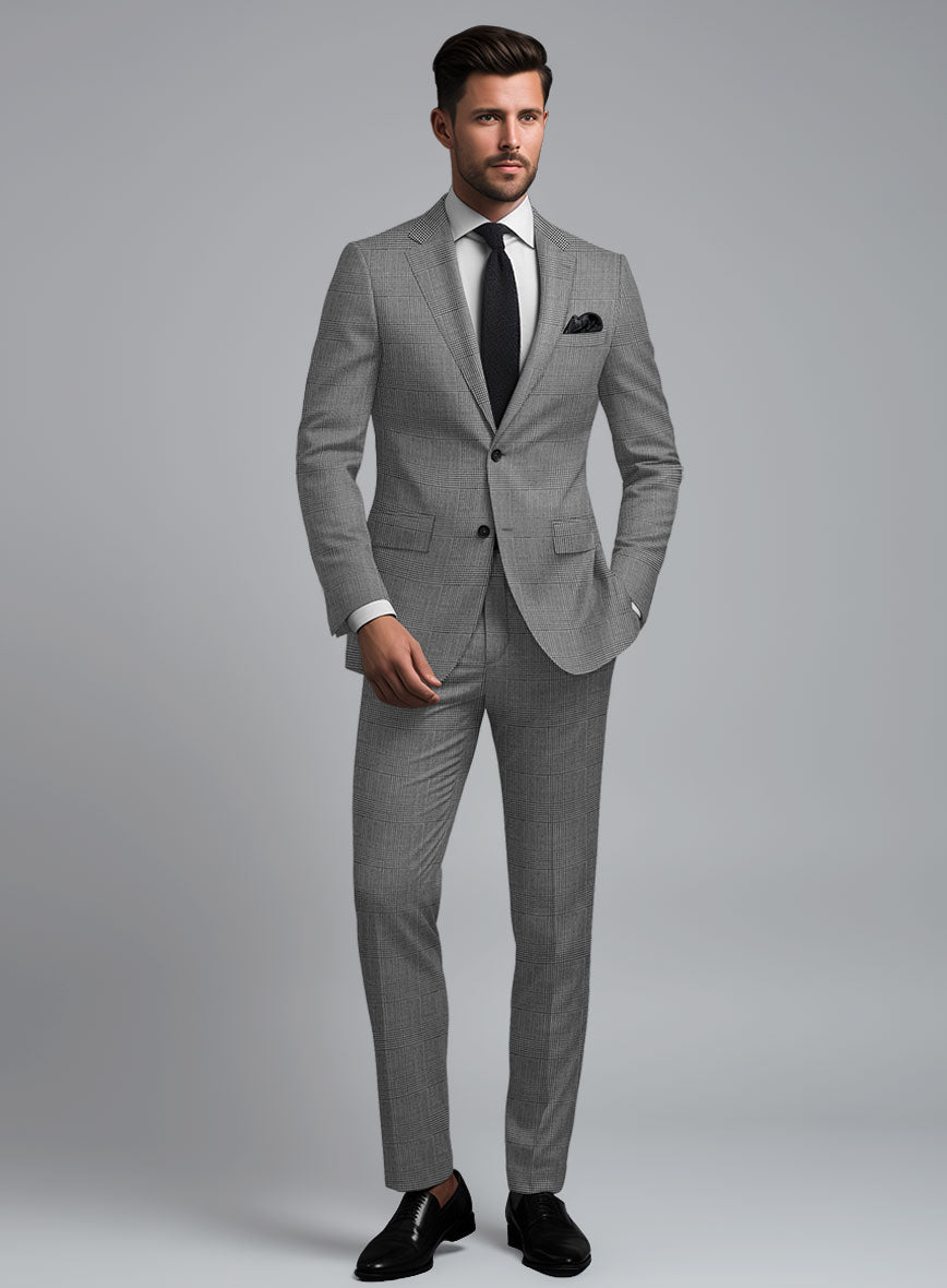 Hardy Minnis BW Glen Wool Suit - StudioSuits