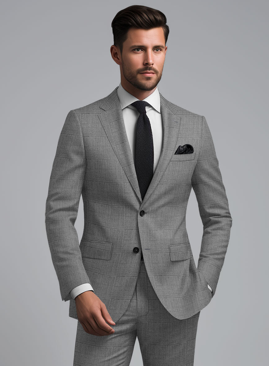 Hardy Minnis BW Glen Wool Suit - StudioSuits