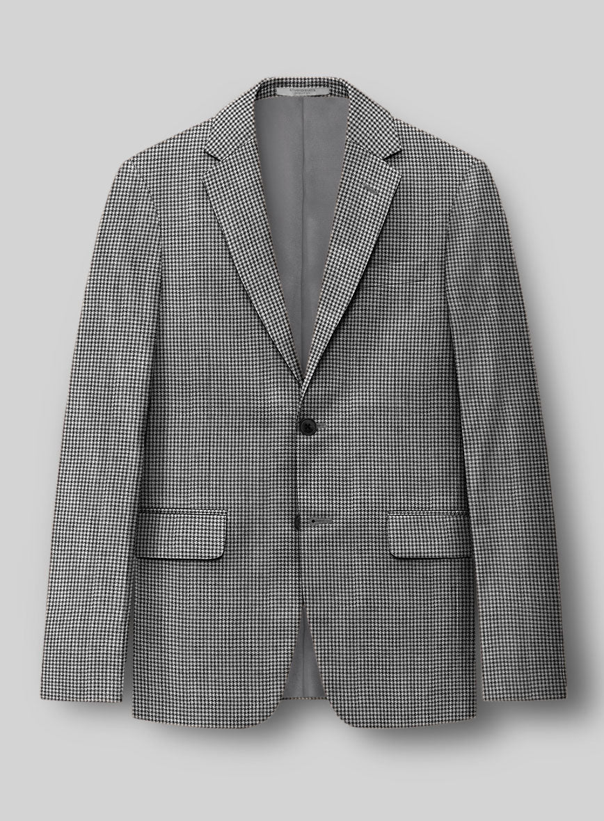 Hardy Minnis BW Houndstooth Wool Jacket - StudioSuits