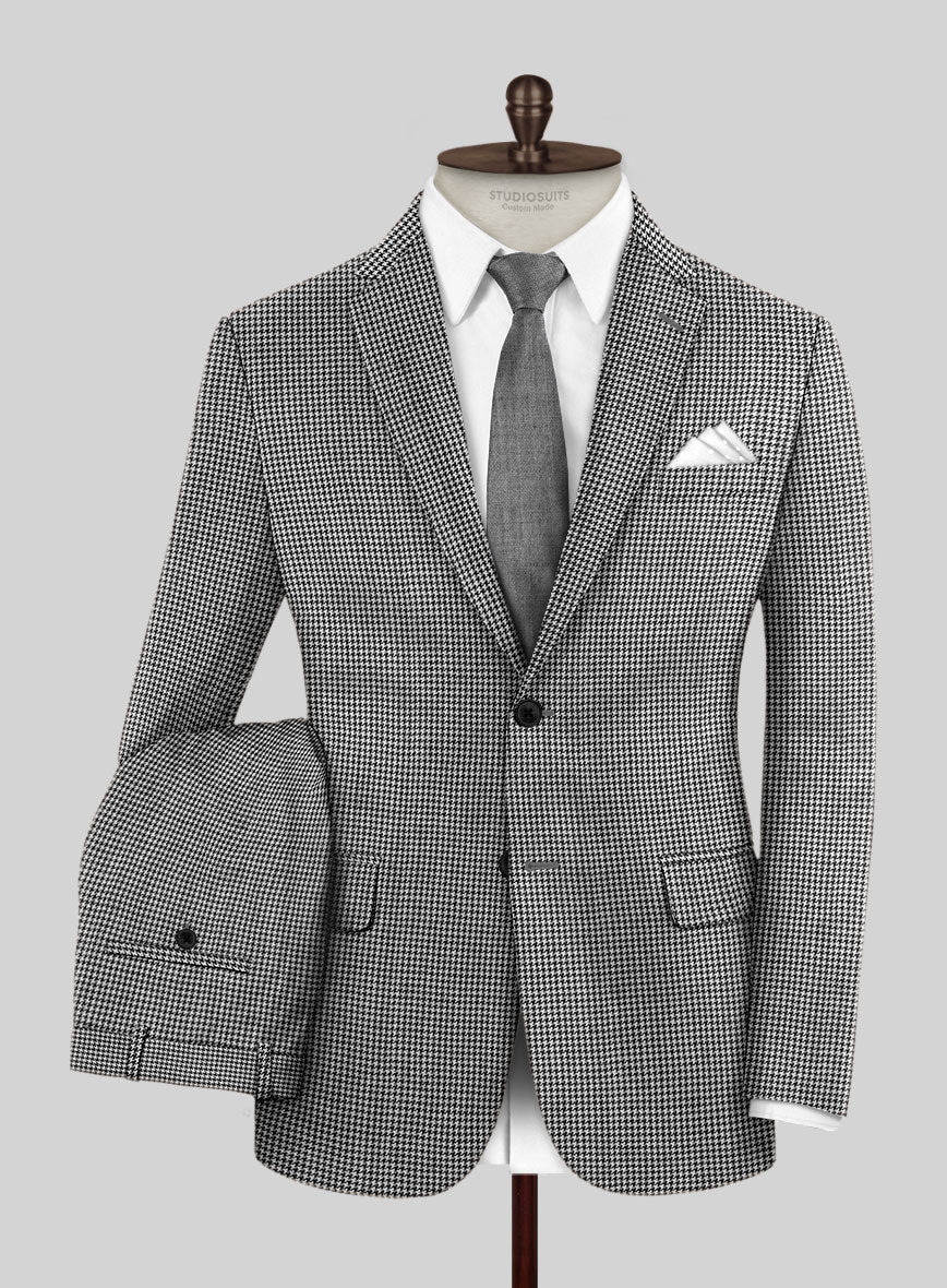 Hardy Minnis BW Houndstooth Wool Suit - StudioSuits