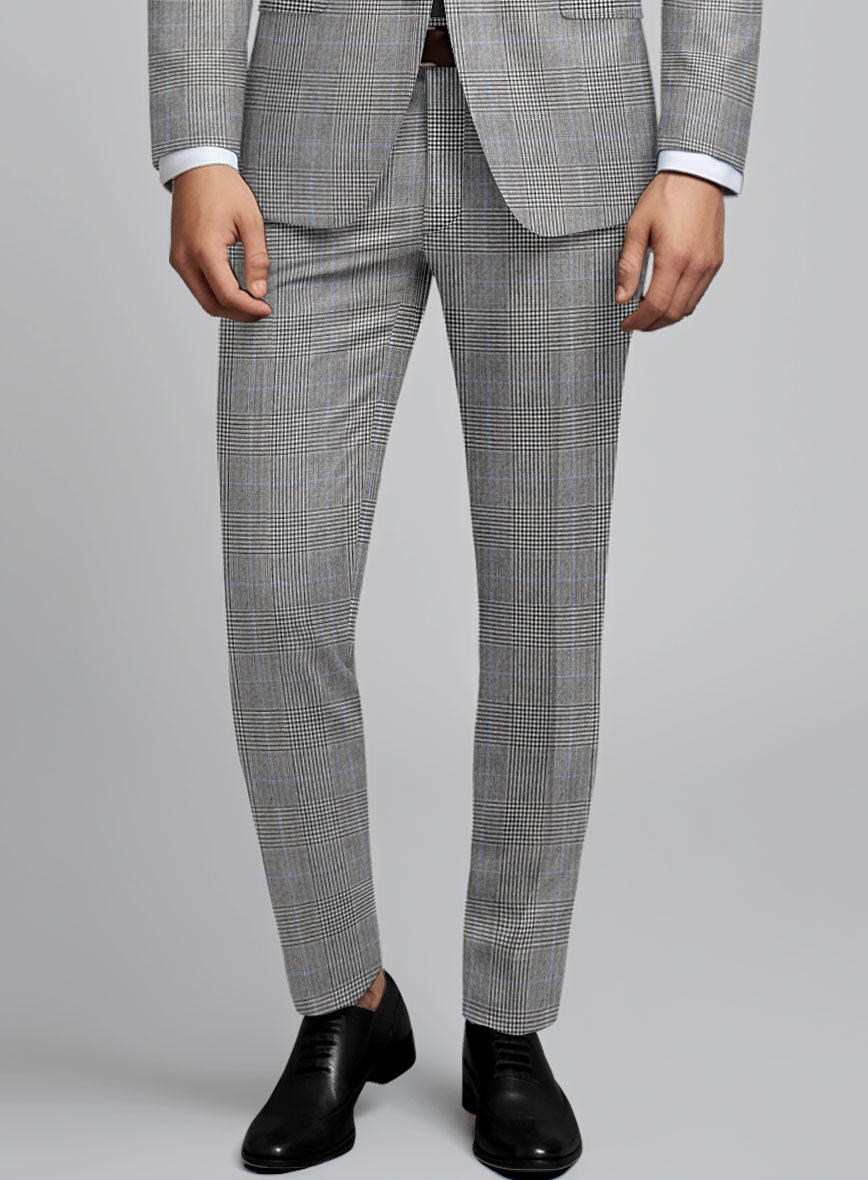 Hardy Minnis BW Prince of Wales Wool Pants - StudioSuits