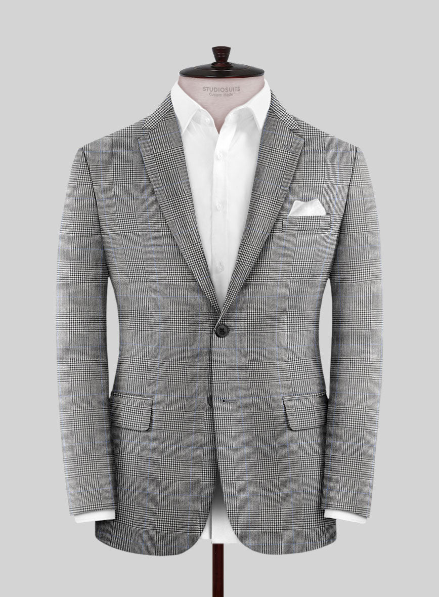 Hardy Minnis BW Prince of Wales Wool Jacket - StudioSuits