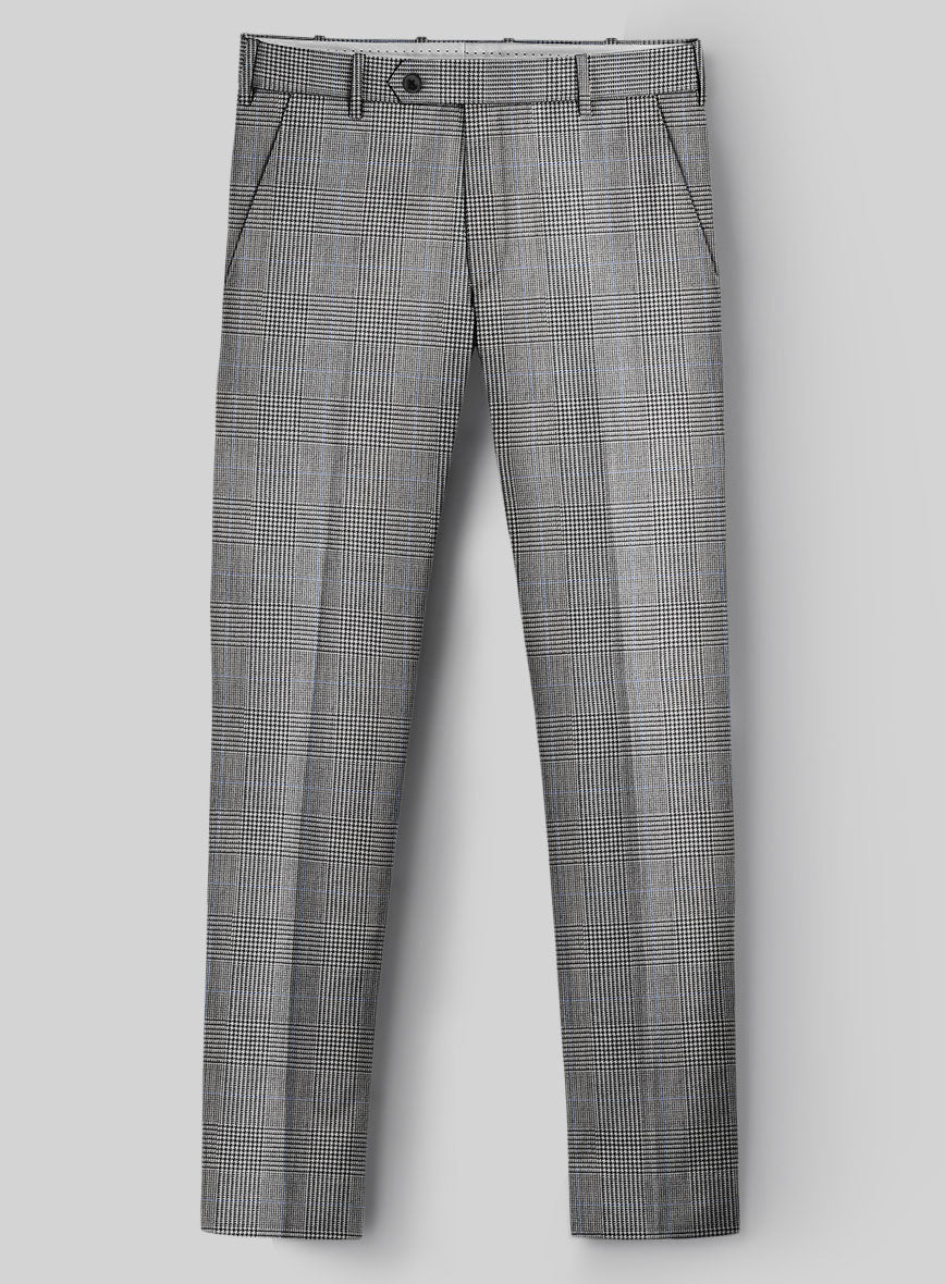 Hardy Minnis BW Prince of Wales Wool Pants - StudioSuits