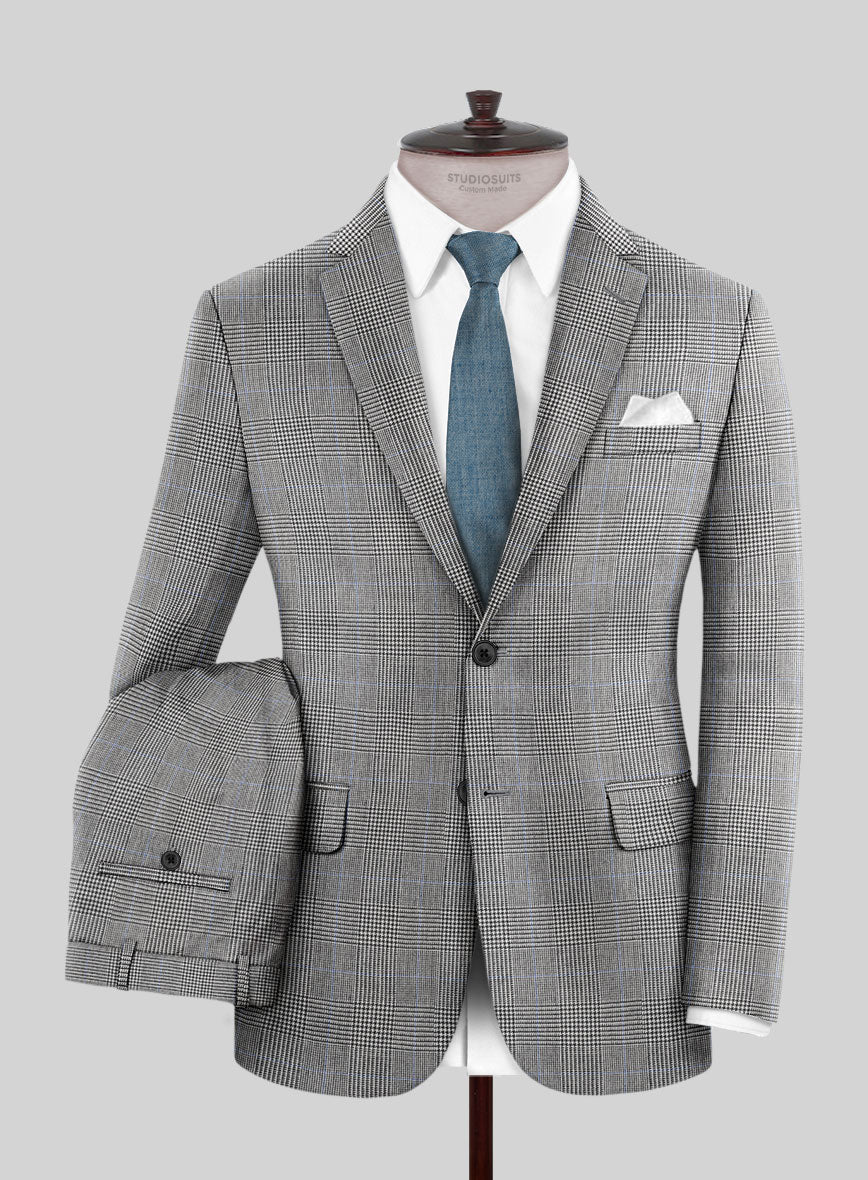 Hardy Minnis BW Prince of Wales Wool Suit - StudioSuits