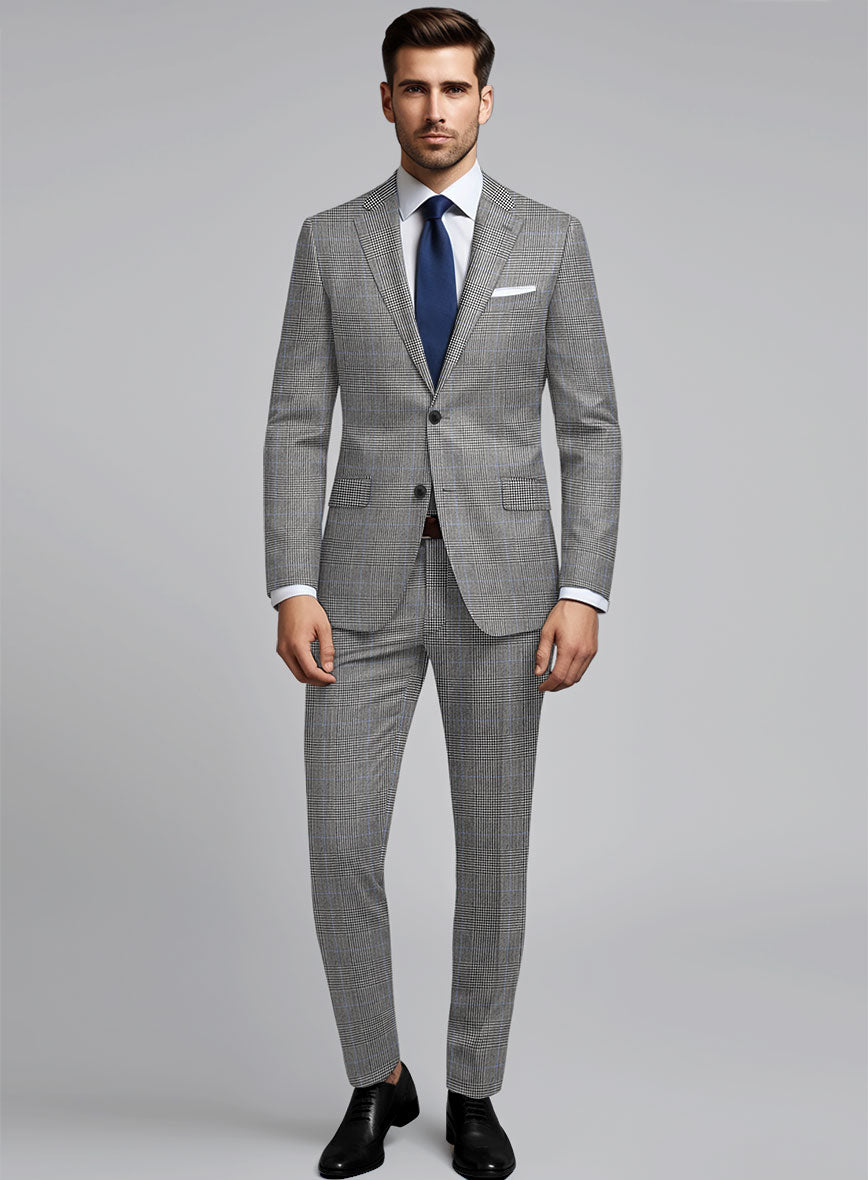 Hardy Minnis BW Prince of Wales Wool Suit - StudioSuits