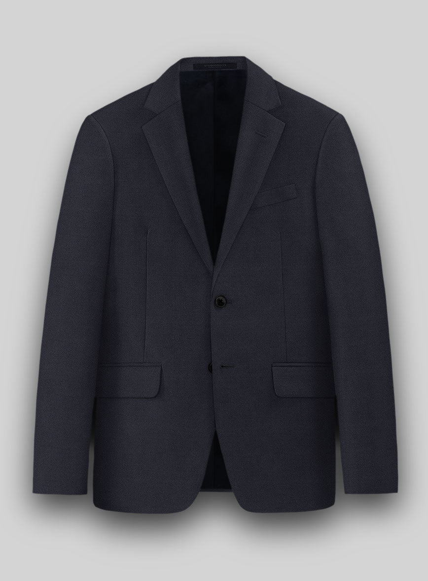 Hardy Minnis Caravel Dark Blue Wool Suit - StudioSuits