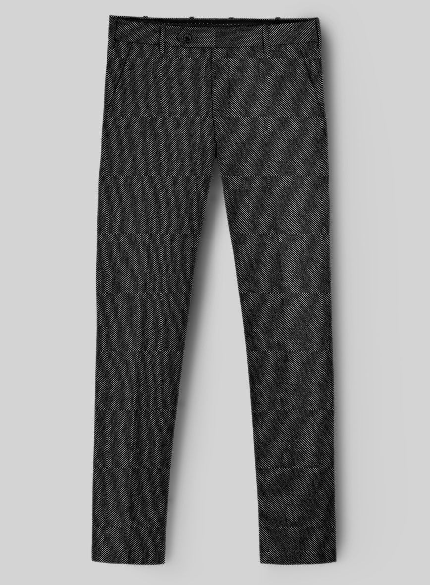 Hardy Minnis Charcoal Birdseye Wool Pants - StudioSuits