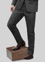 Hardy Minnis Charcoal Birdseye Wool Pants - StudioSuits