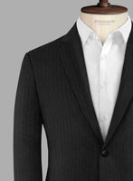 Hardy Minnis Charcoal Herringbone Wool Jacket - StudioSuits