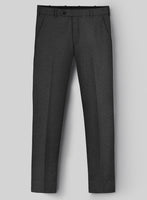 Hardy Minnis Charcoal Nailhead Wool Pants - StudioSuits