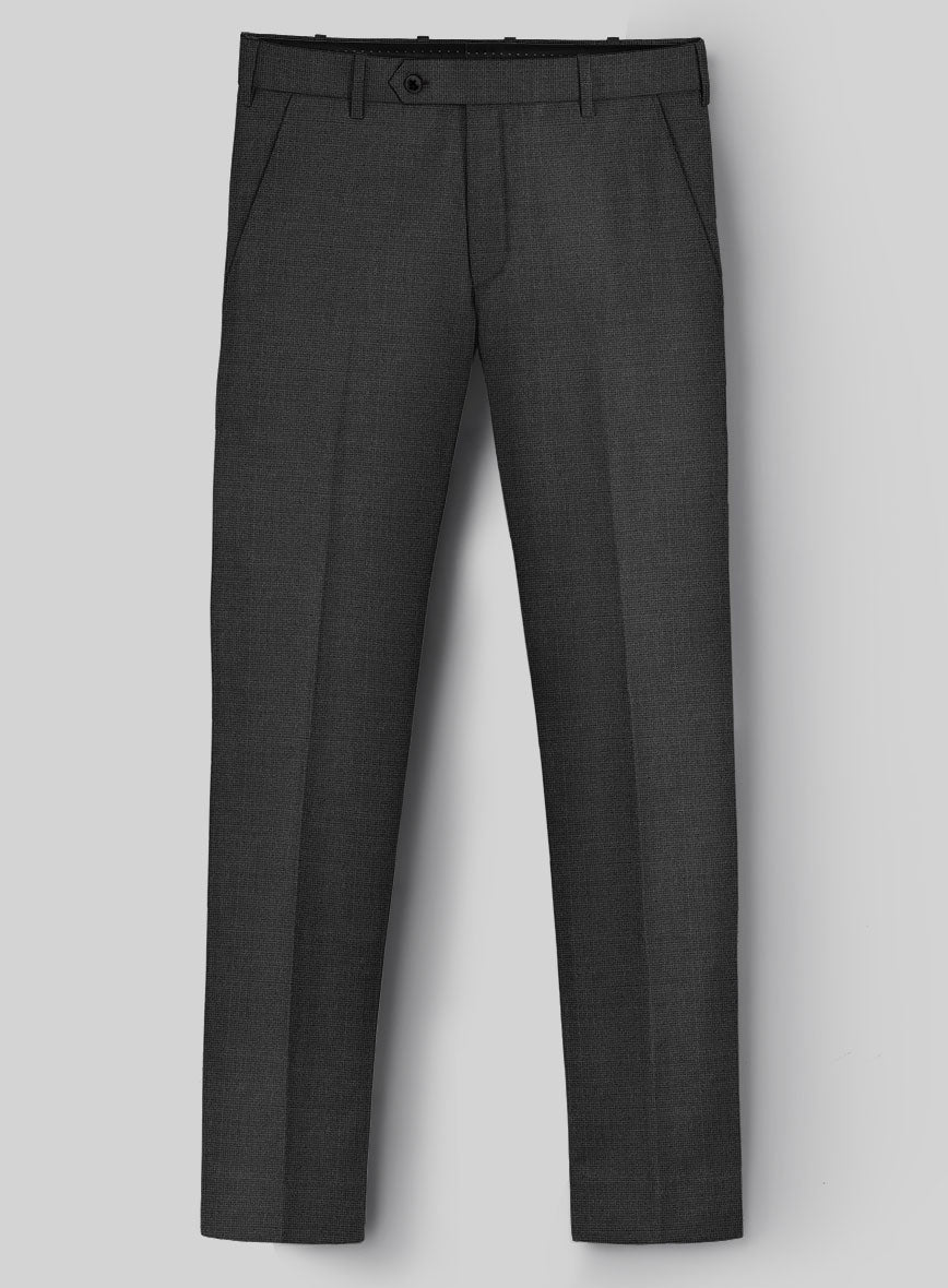 Hardy Minnis Charcoal Nailhead Wool Suit - StudioSuits