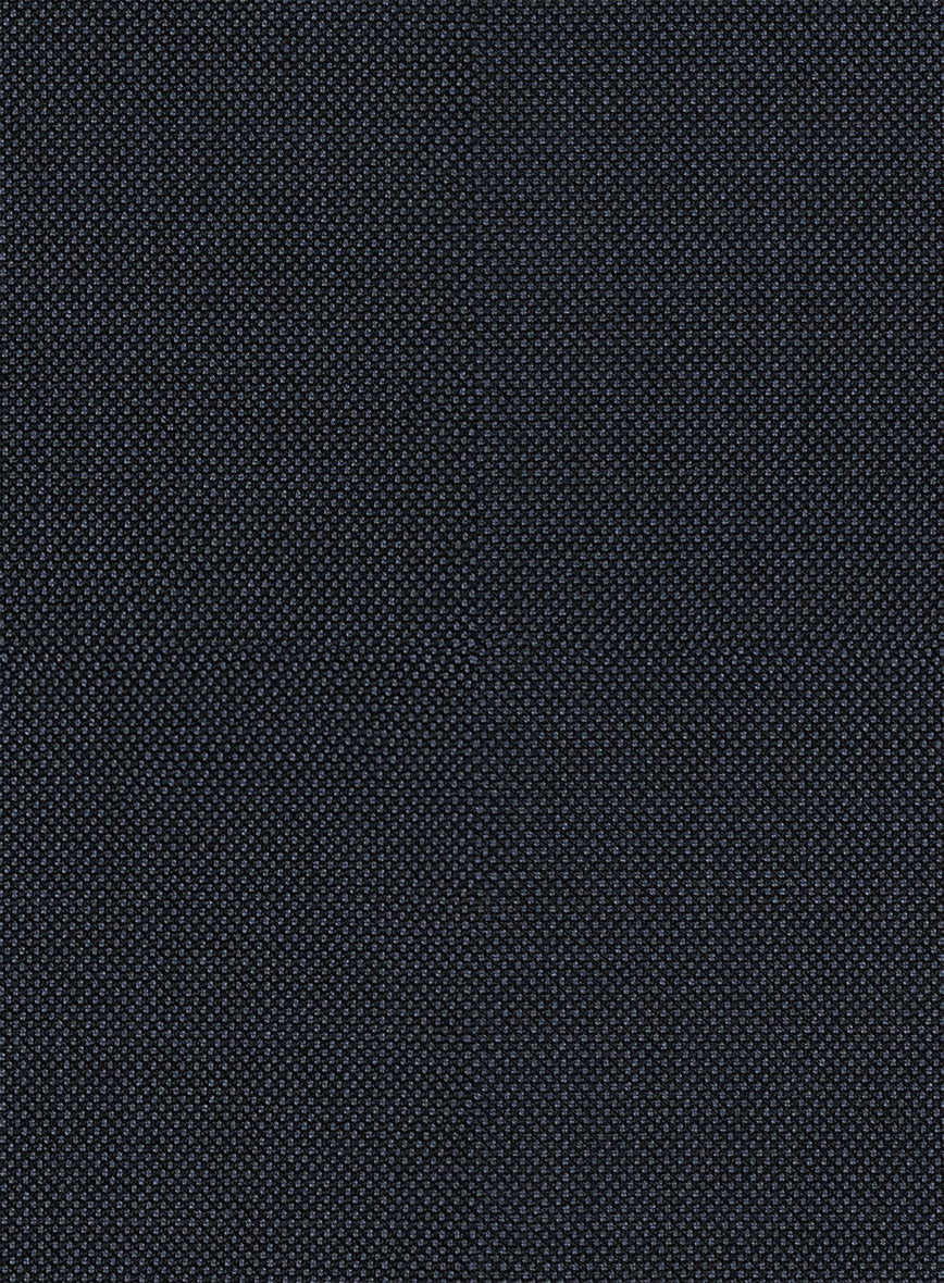 Hardy Minnis Dark Blue Birdseye Wool Pants - StudioSuits