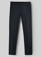 Hardy Minnis Dark Blue Birdseye Wool Pants - StudioSuits