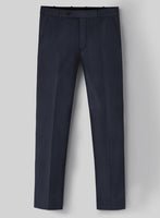 Hardy Minnis Dark Blue Nailhead Wool Pants - StudioSuits