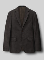 Hardy Minnis Dark Brown Sharkskin Wool Suit - StudioSuits