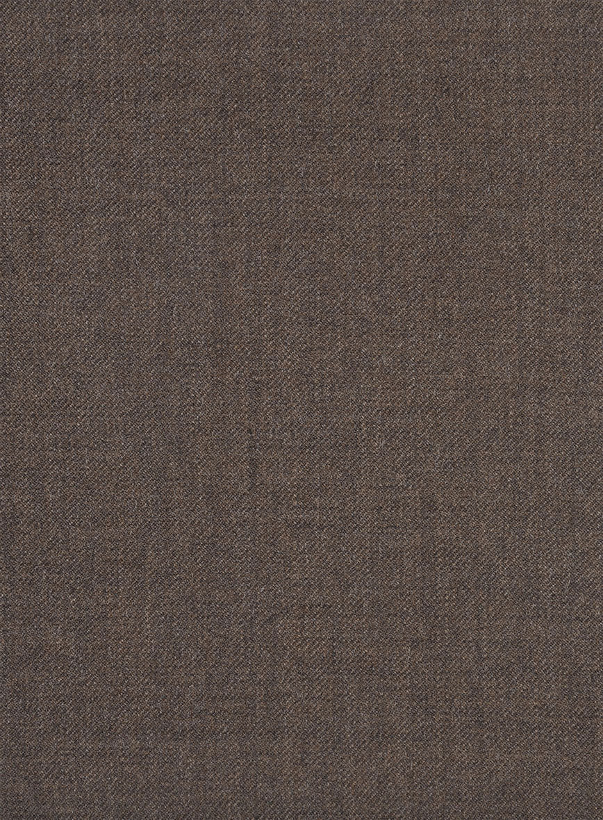 Hardy Minnis Dark Brown Twill Wool Jacket - StudioSuits