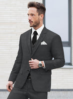 Hardy Minnis Dark Gray Glen Wool Jacket - StudioSuits