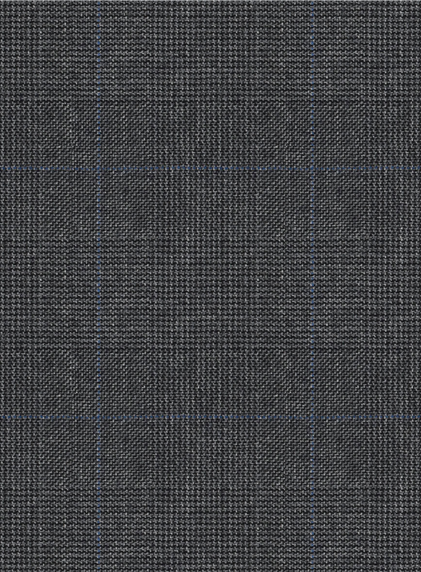 Hardy Minnis Dark Gray Glen Wool Suit - StudioSuits