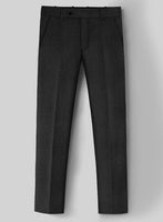 Hardy Minnis Dark Gray Twill Wool Pants - StudioSuits