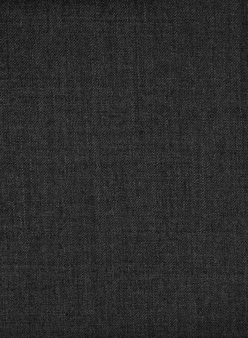 Hardy Minnis Dark Gray Twill Wool Suit - StudioSuits