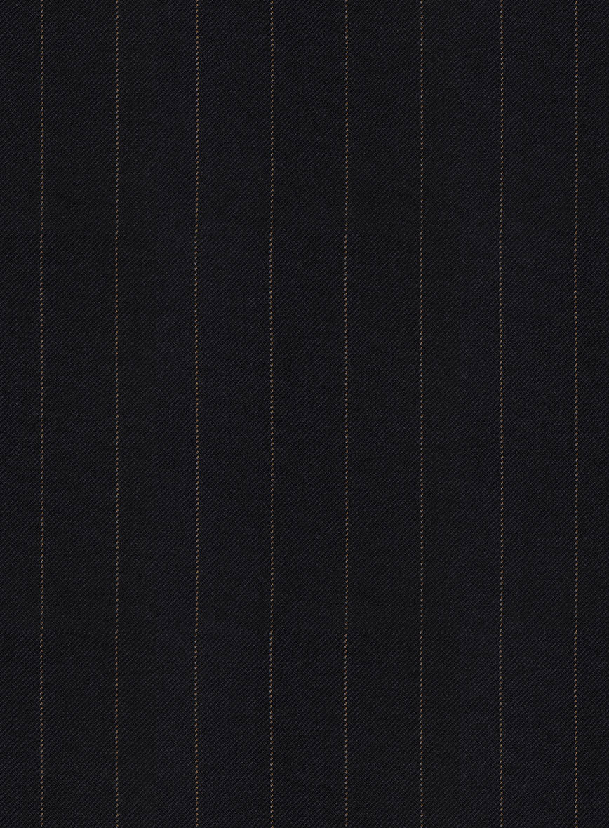 Hardy Minnis Deep Blue Chalkstripe Wool Jacket - StudioSuits