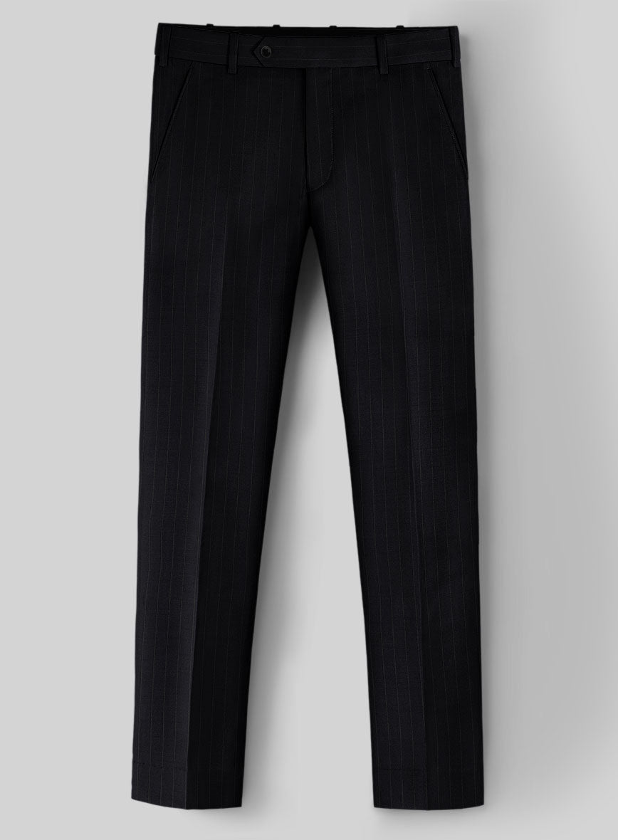 Hardy Minnis Deep Blue Chalkstripe Wool Suit - StudioSuits