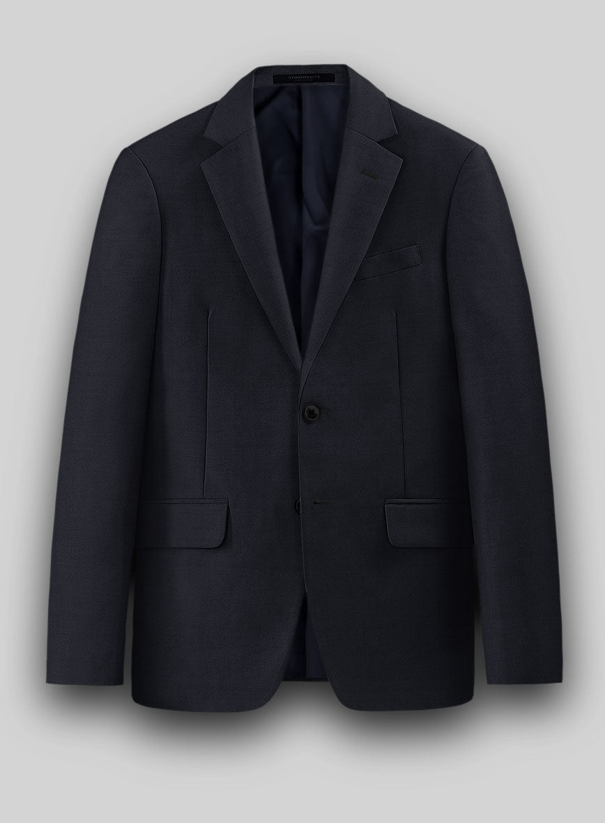 Hardy Minnis Deep Blue Twill Wool Jacket - StudioSuits