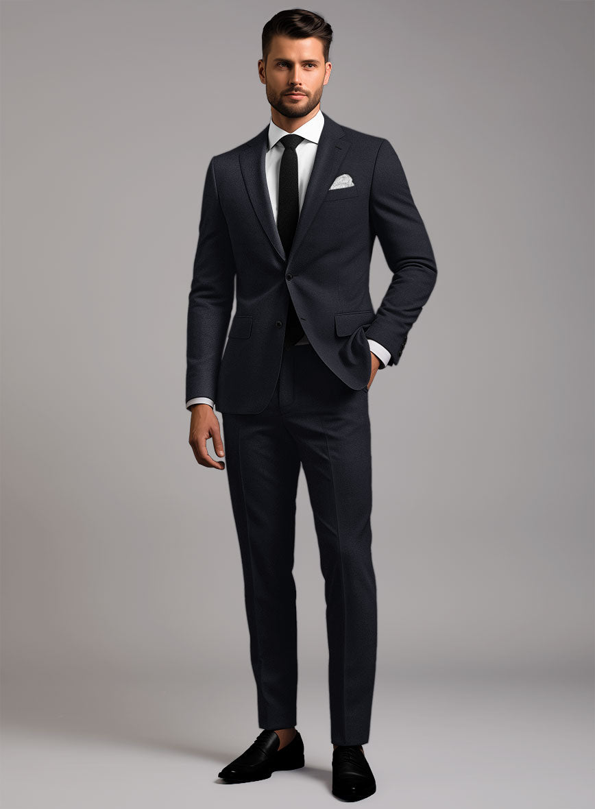 Hardy Minnis Deep Blue Twill Wool Suit - StudioSuits