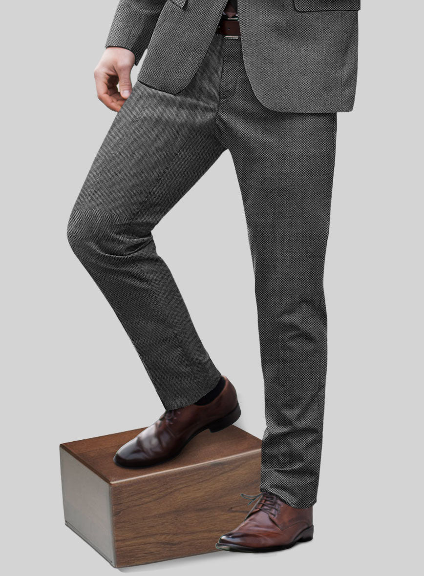 Hardy Minnis Gray Birdseye Wool Pants - StudioSuits