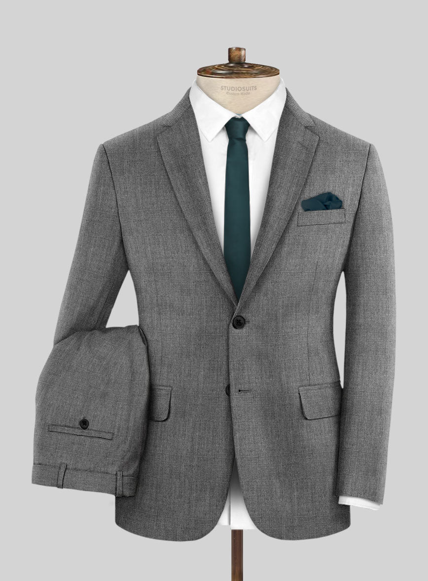 Hardy Minnis Gray Nailhead Wool Suit - StudioSuits