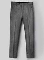 Hardy Minnis Gray Sharkskin Wool Pants - StudioSuits