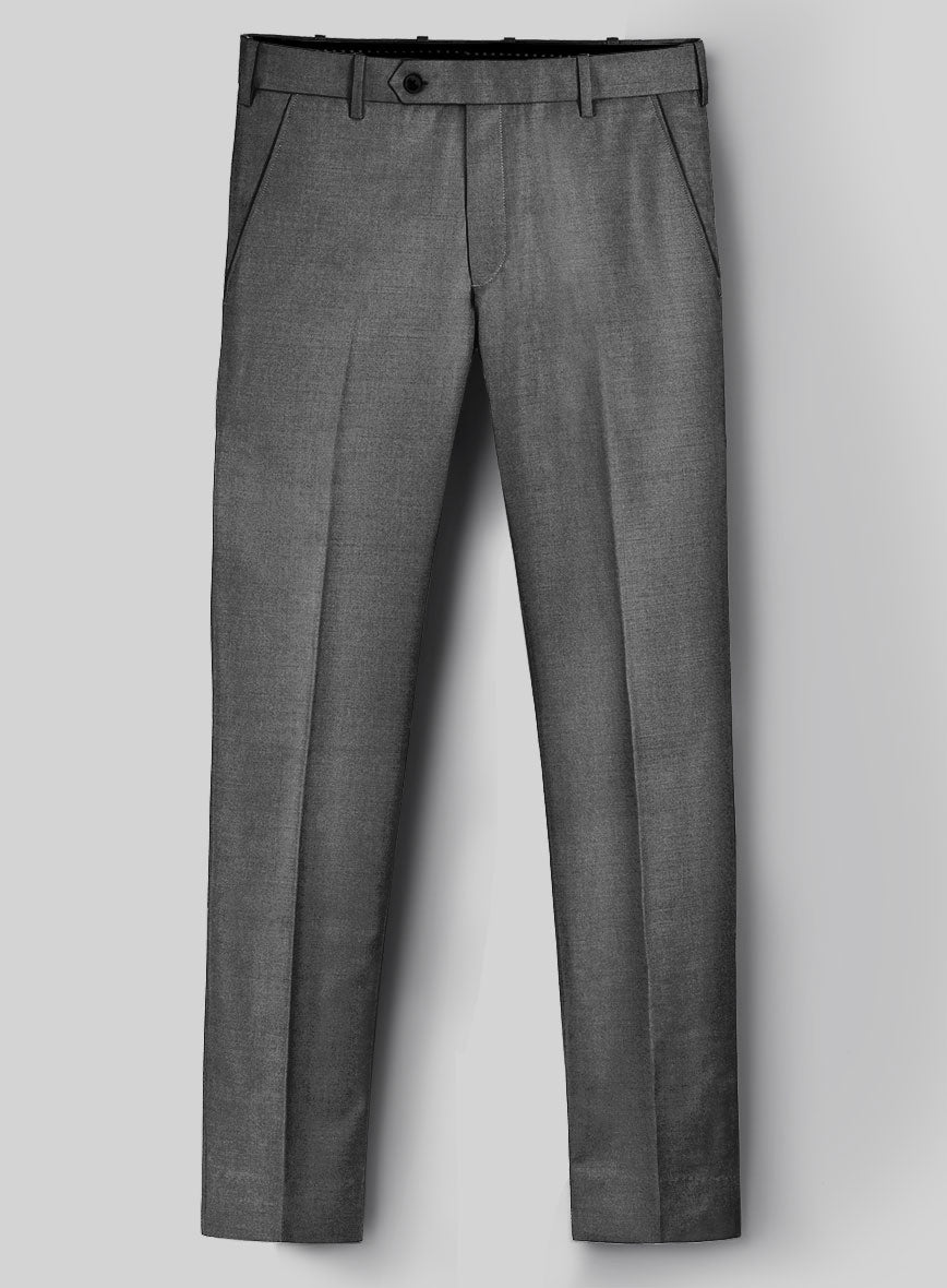 Hardy Minnis Gray Sharkskin Wool Suit - StudioSuits