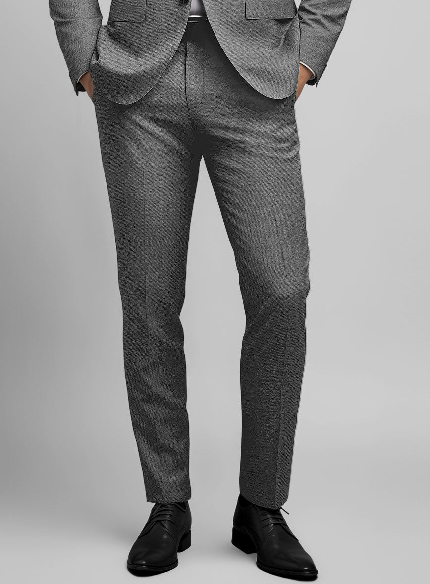 Hardy Minnis Gray Sharkskin Wool Suit - StudioSuits