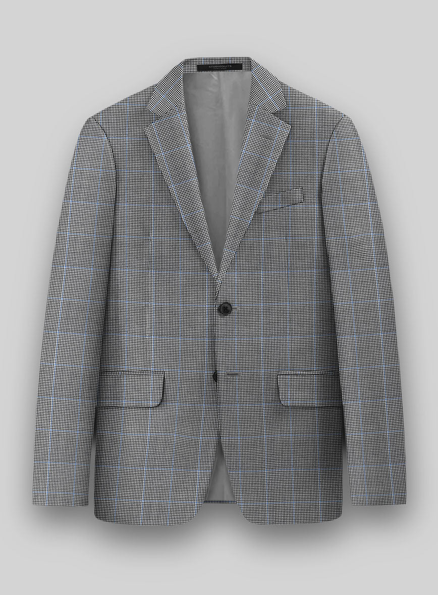 Hardy Minnis Houndstooth Check Wool Jacket - StudioSuits