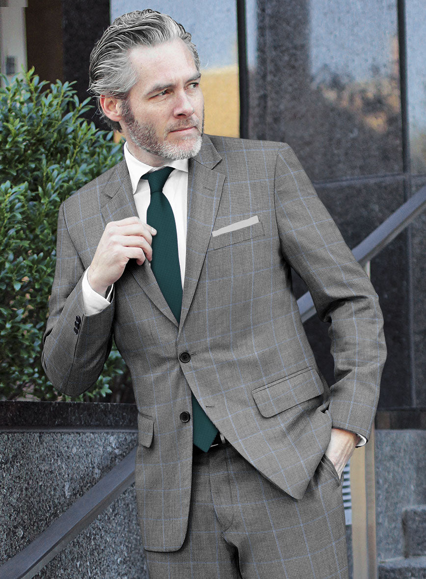 Hardy Minnis Houndstooth Check Wool Suit - StudioSuits