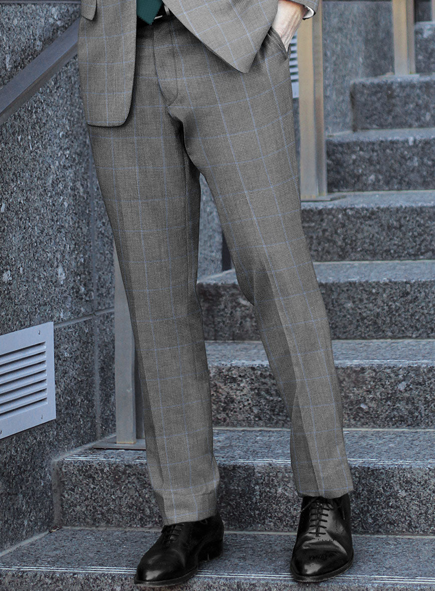 Hardy Minnis Houndstooth Check Wool Suit - StudioSuits