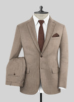 Hardy Minnis Light Brown Twill Wool Suit - StudioSuits